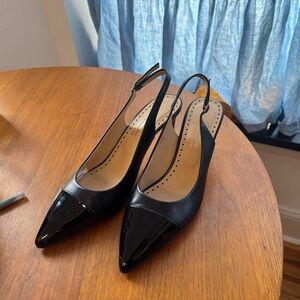 Elegant Black Slingback Heels